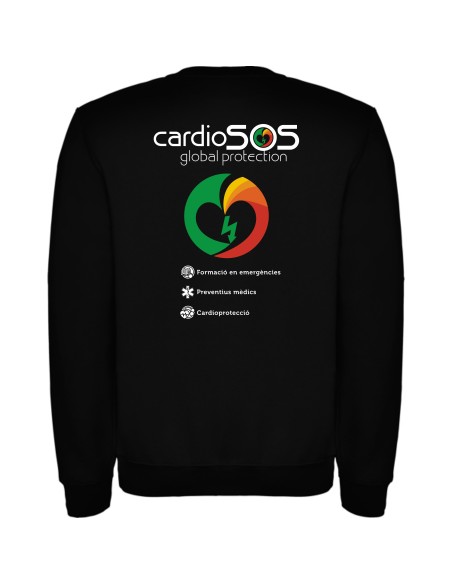 Sudadera clasica negra CARDIOSOS