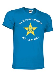 Camiseta supporter azul tropical